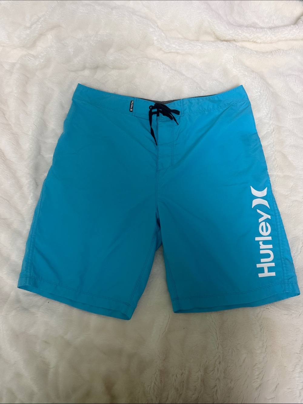 Hurley Men’s Bright Aqua Blue Swim Board Shorts